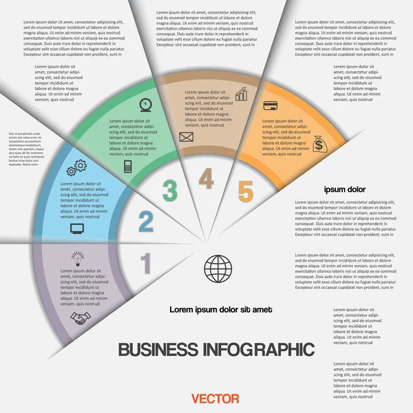 Business-Infografik für Erfolgsprojekt und andere Ihre Variante — Stockvektor