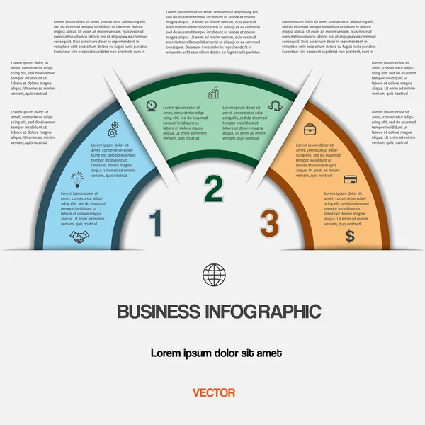 Business-Infografik für Erfolgsprojekt und andere Ihre Variante — Stockvektor