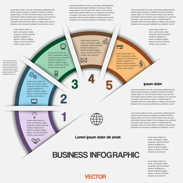 Business-Infografik für Erfolgsprojekt und andere Ihre Variante — Stockvektor