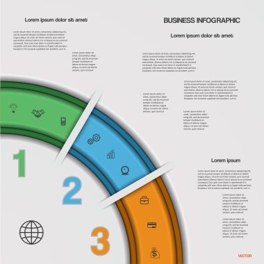 Infographic iş işlemini veya proje için iş akışı.