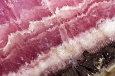 Manganez karbonat maden pembe. Makro