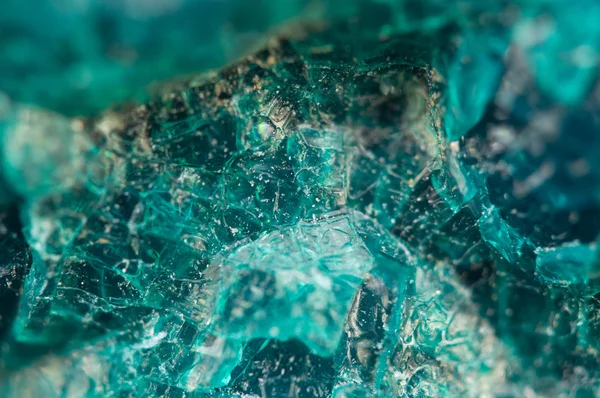 Chrysocolla é um ciclosilicato de cobre hidratado — Fotografia de Stock