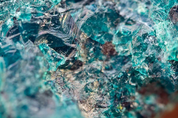 Chrysocolla is a hydrated copper cyclosilicate — Stock Photo, Image