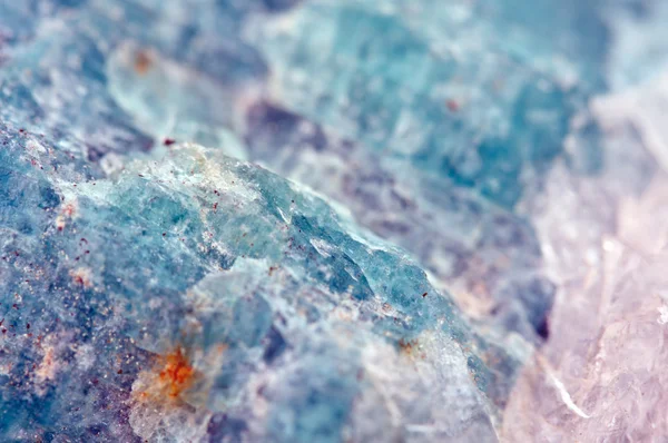 Amazonite is a bluish-green variety of microcline feldspar — Stock Photo, Image