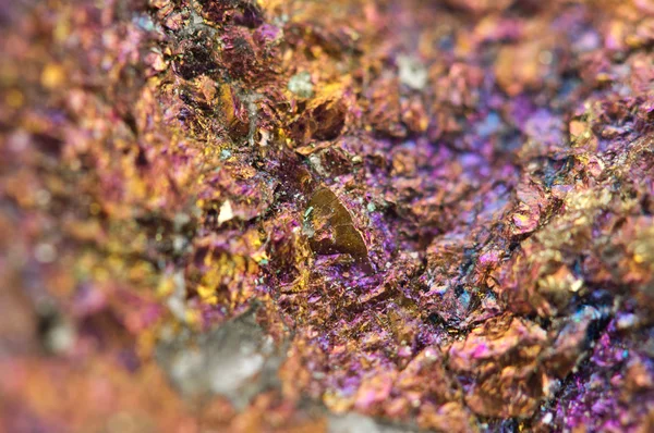 Chalcopyrite, Ele tem a fórmula química (CuFeS2 ) — Fotografia de Stock