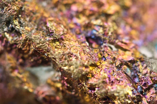 Chalcopyrite, Ele tem a fórmula química (CuFeS2 ) — Fotografia de Stock