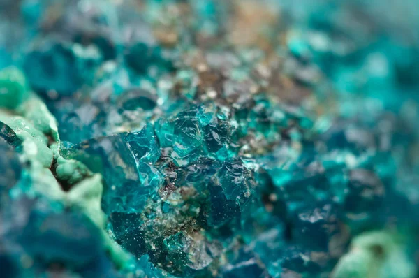 Chrysocolla is a hydrated copper cyclosilicate — Stock Photo, Image