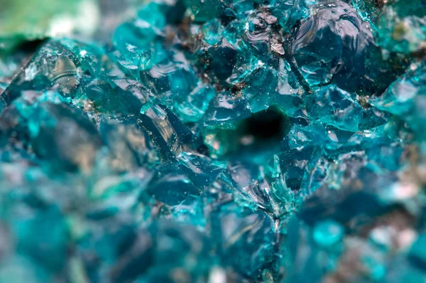 Chrysocolla è un ciclosilicato di rame idrato — Foto Stock