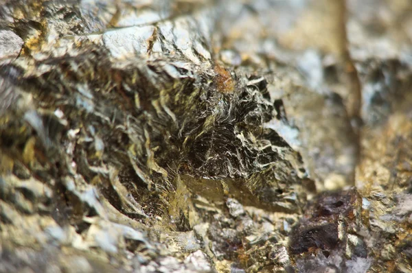 铁硫铁矿，是铁的硫化物与化学公式 Fes2 — 图库照片
