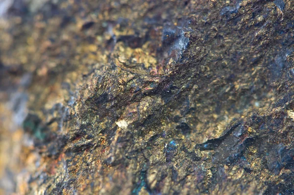 Chalcocite, sulfuro de cobre (I) (Cu2S), es un mineral de cobre importante —  Fotos de Stock