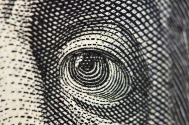 Dolar ABD, makro bir banknot göz