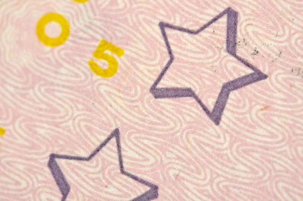 Sterne auf einer Dollarnote usa, Makro — Stockfoto
