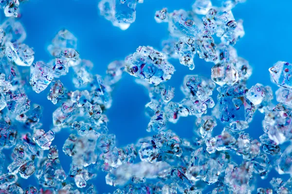 Fondo de cristales azules Macro — Foto de Stock