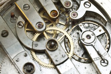 En eski Clockwork makro içinde cogwheels