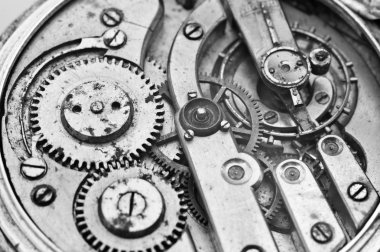 En eski Clockwork makro içinde cogwheels