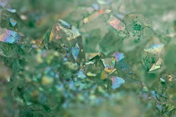 Cristales Ágata SiO2 dióxido de silicio. Macro — Foto de Stock