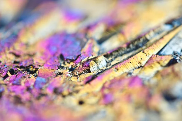 Thin layer of the titan on a quartz surface Macro — Stock Photo, Image