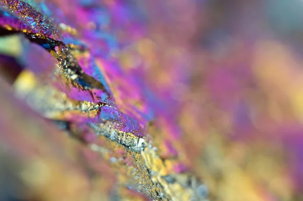 석 영 표면 매크로에 타이탄의 얇은 층 — 스톡 사진