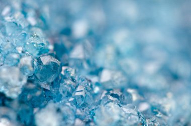 Akik Sio2 mavi kristalleri. Makro