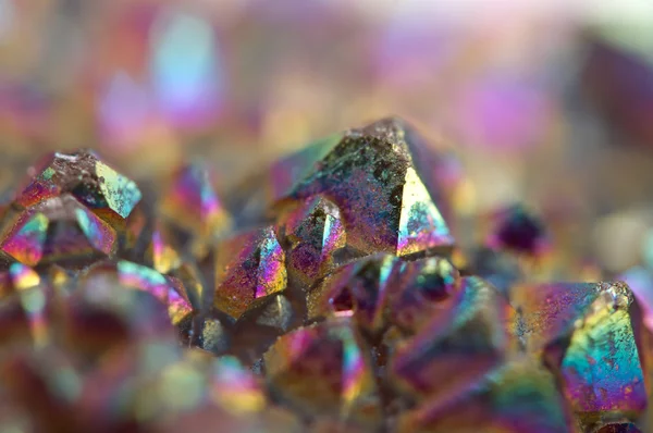 Çok renkli kristaller makro — Stok fotoğraf