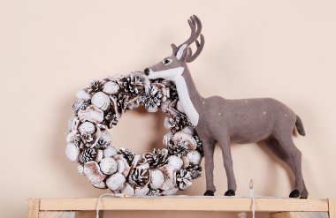 Eski püskü Noel dekorasyonu Studio