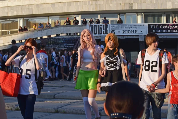 Gençlik subkültürler ve cosplay "Znaki Festivali" — Stok fotoğraf