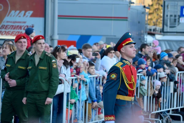 Generalprobe der Militärparade zu Ehren des Sieges. — Stockfoto