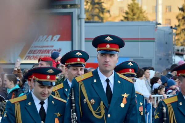 Платье репетиции военного парада в честь Дня Победы . — стоковое фото