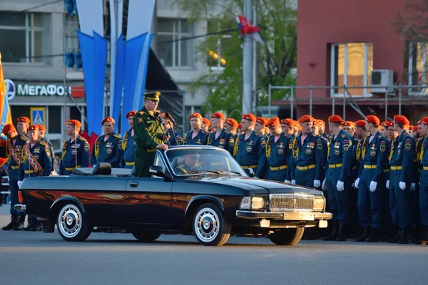 Платье репетиции военного парада в честь Дня Победы . — стоковое фото