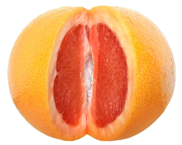 Cut grapefruit close up — Stock Photo, Image