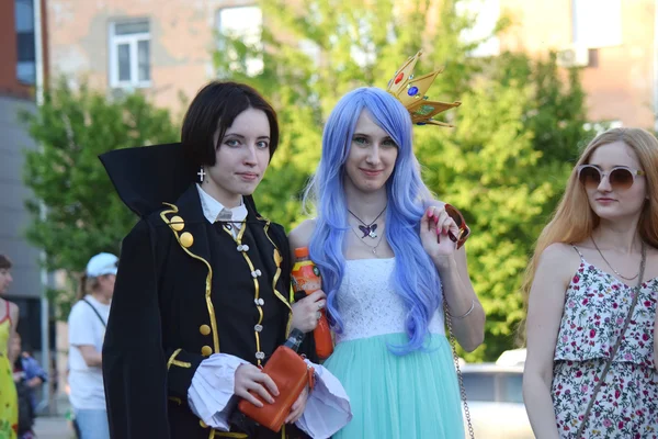 Na festiwalu młodzieżowych subkultur i cosplay "Znaki" — Zdjęcie stockowe