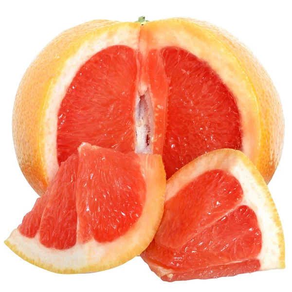 Närbild av grapefrukt skuren i skivor — Stockfoto