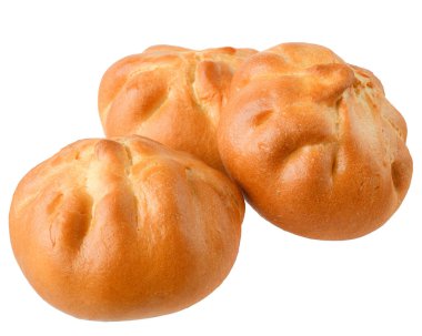 tatlı çörek beyaz arka planda izole.