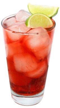 Kızılcık suyu ve limon kokteyli