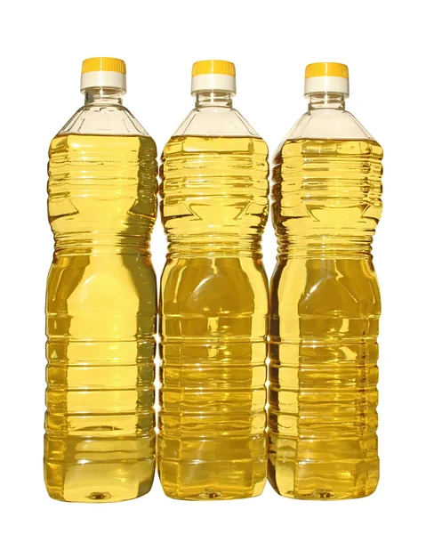 Bottle of vegetable oil — Stock Photo, Image