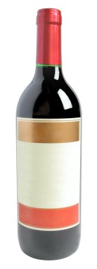 bir şarap şişesiyle