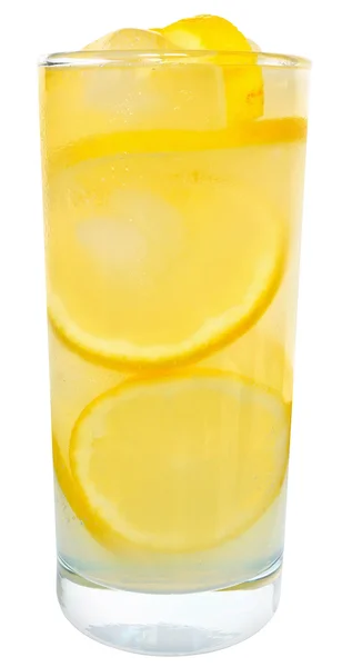 Limonada com cubos de gelo — Fotografia de Stock