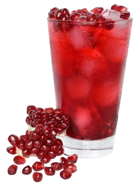 Pomegranate cocktail isolated — Stock Photo, Image