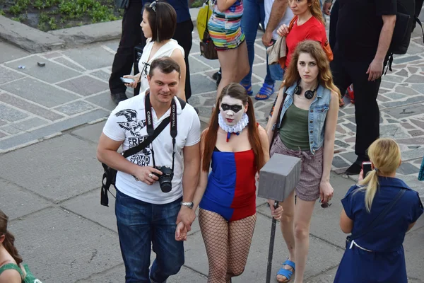 Na festiwalu młodzieżowych subkultur i cosplay "Znaki" — Zdjęcie stockowe