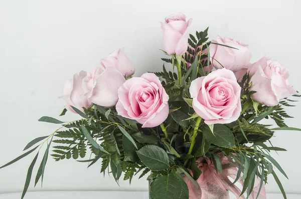 Rosas Rosa Flores Ramo Fiesta Regalar Naturliga Fauna Flora Floristaria — Stockfoto