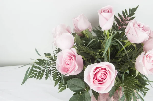 Rosas Rosa Flores Ramo Fiesta Regalar Naturliga Fauna Flora Floristaria — Stockfoto