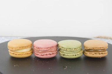 Makaron, tatlı. Kahvaltı. Tatlı, yemek, yemek, şeker, çöl, renk