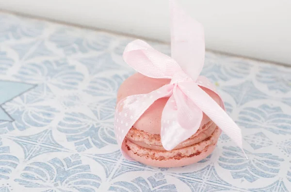 Macaron Édes Reggeli Desszert Enni Főzni Cukor Sivatag Szín — Stock Fotó