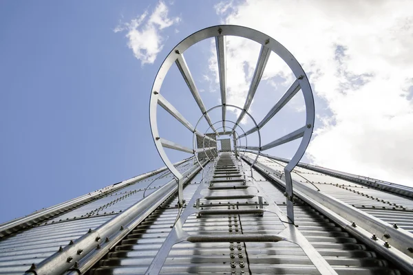 Silo tahıl ambarı, sanayi — Stok fotoğraf