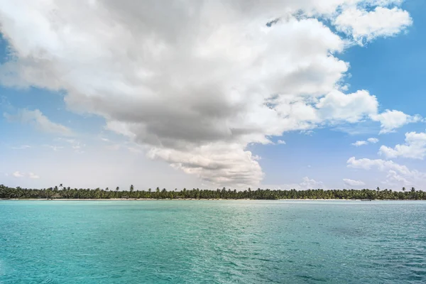 Idyllische Caribische kust Stockfoto