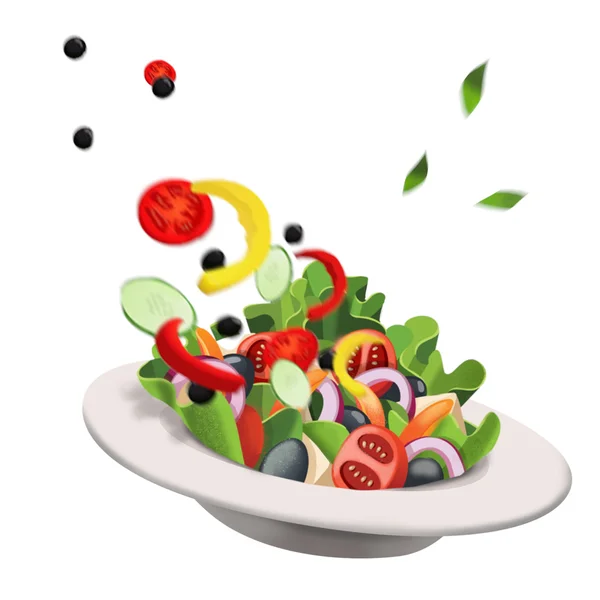 Illustration av mat — Stockfoto
