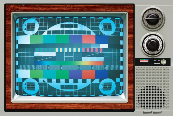 Old TV show adjustment table — Stock Photo, Image