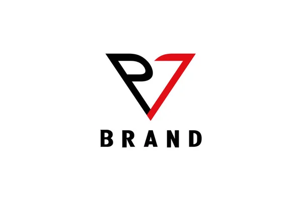 Modello Logo Triangolo Lettera Design Del Logo Moderno Creativo — Vettoriale Stock