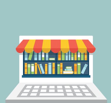 Metin kopyalama yeri olan laptop okumak için kitap kütüphane
