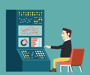 Vektör düz kavramı analytics bilgi ve veri işleme 